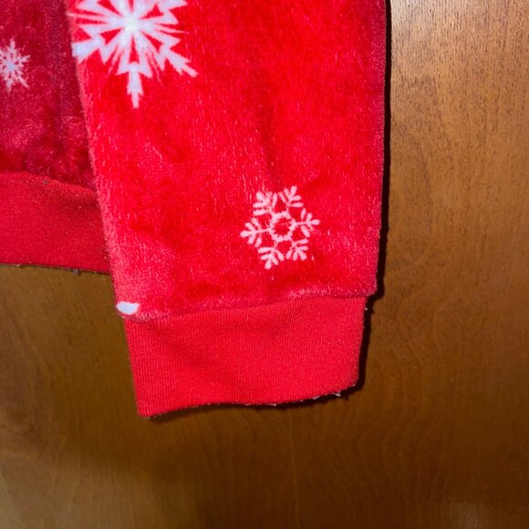 Stars & Sprinkles Red "Bah Humpug" Fleece Christmas Sweater XL Soft & Cozy - Picture 5 of 6